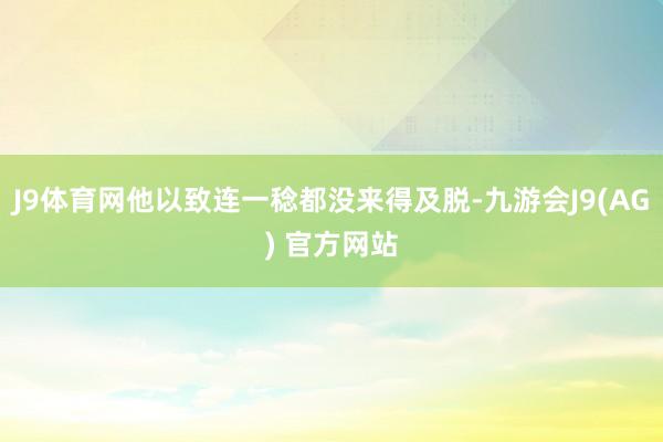 J9体育网他以致连一稔都没来得及脱-九游会J9(AG) 官方网站