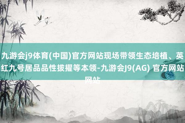 九游会j9体育(中国)官方网站现场带领生态培植、英红九号居品品性拔擢等本领-九游会J9(AG) 官方网站