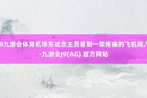 J9九游会体育机场东说念主员看到一架疼痛的飞机闯入-九游会J9(AG) 官方网站